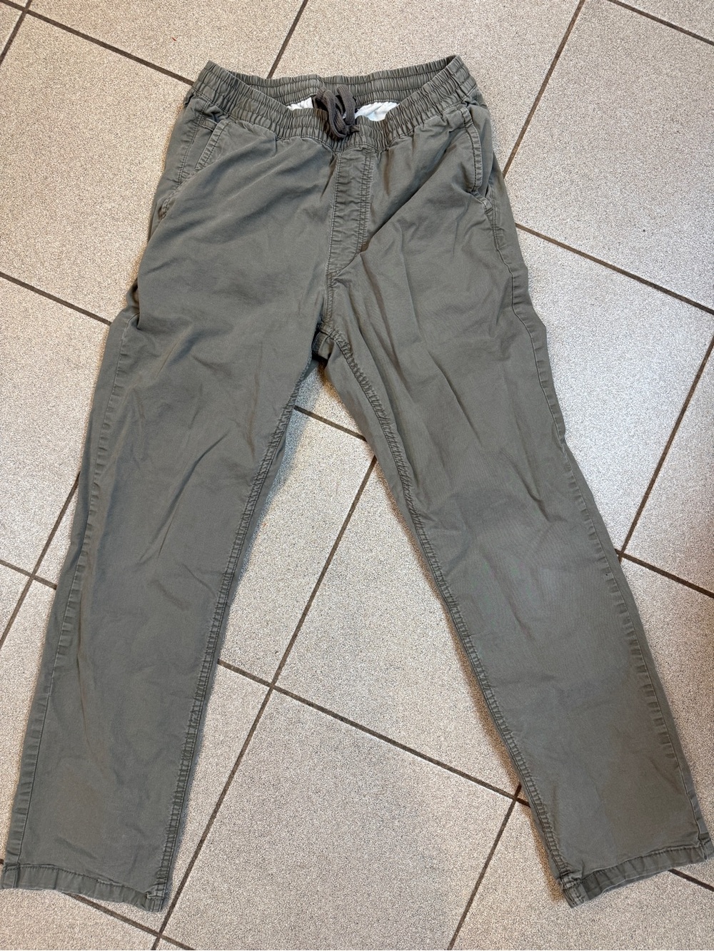 Vans Men's Olive Green Drawstring Chinos